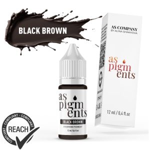 AS Company pigment za obrve 12ml - Black Brown